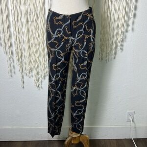 Cambio NWOT Chain Print Black Trouser Size US4